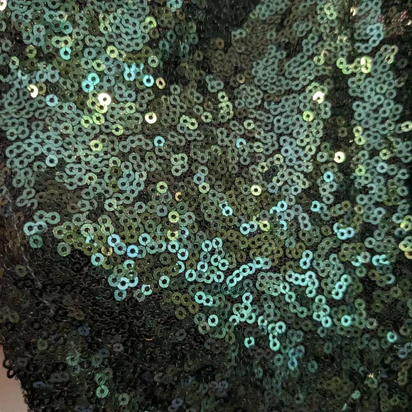 Lulu's green sequence mini dress - Picture 6 of 12